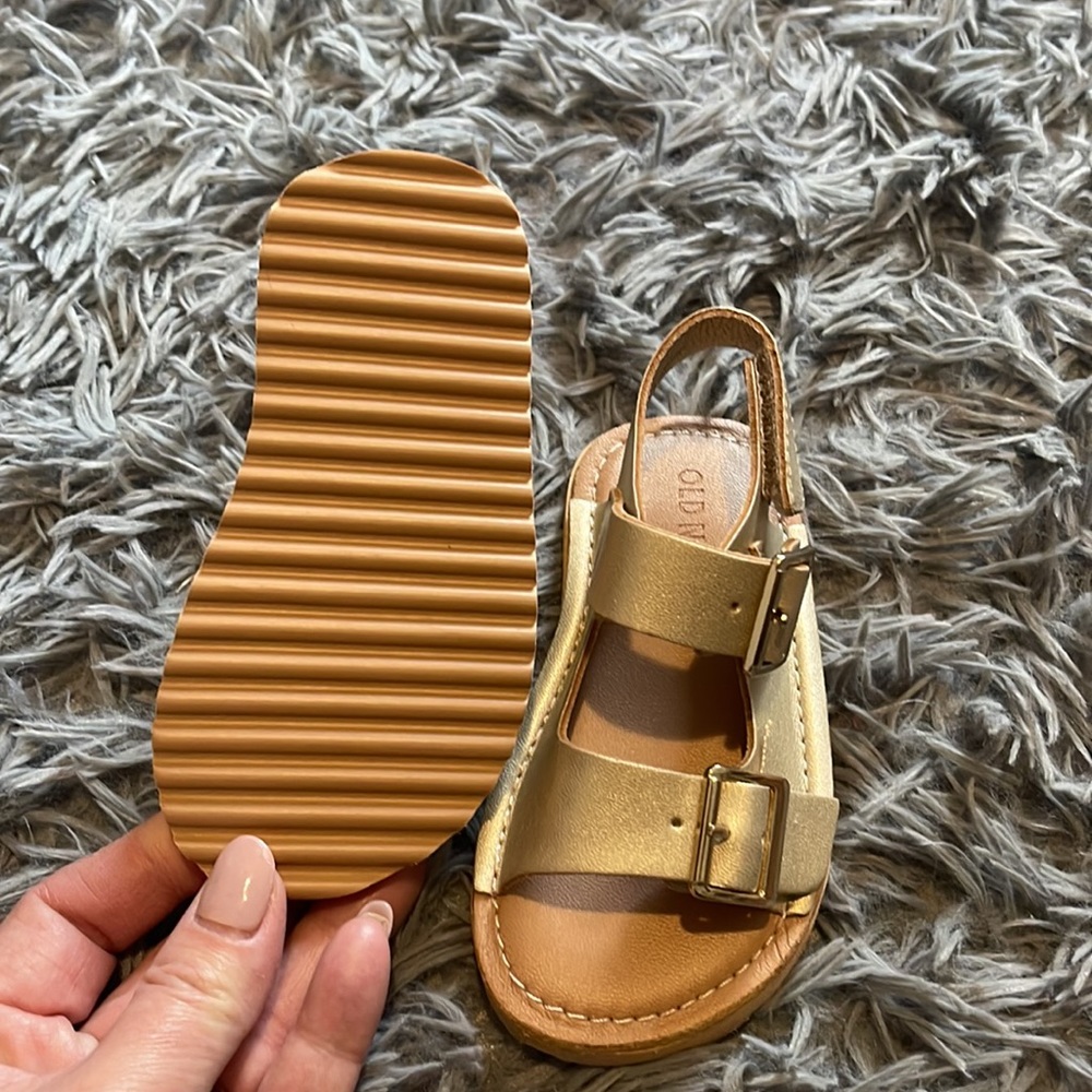 Gold Spring/Summer Sandals - Picture 3 of 3
